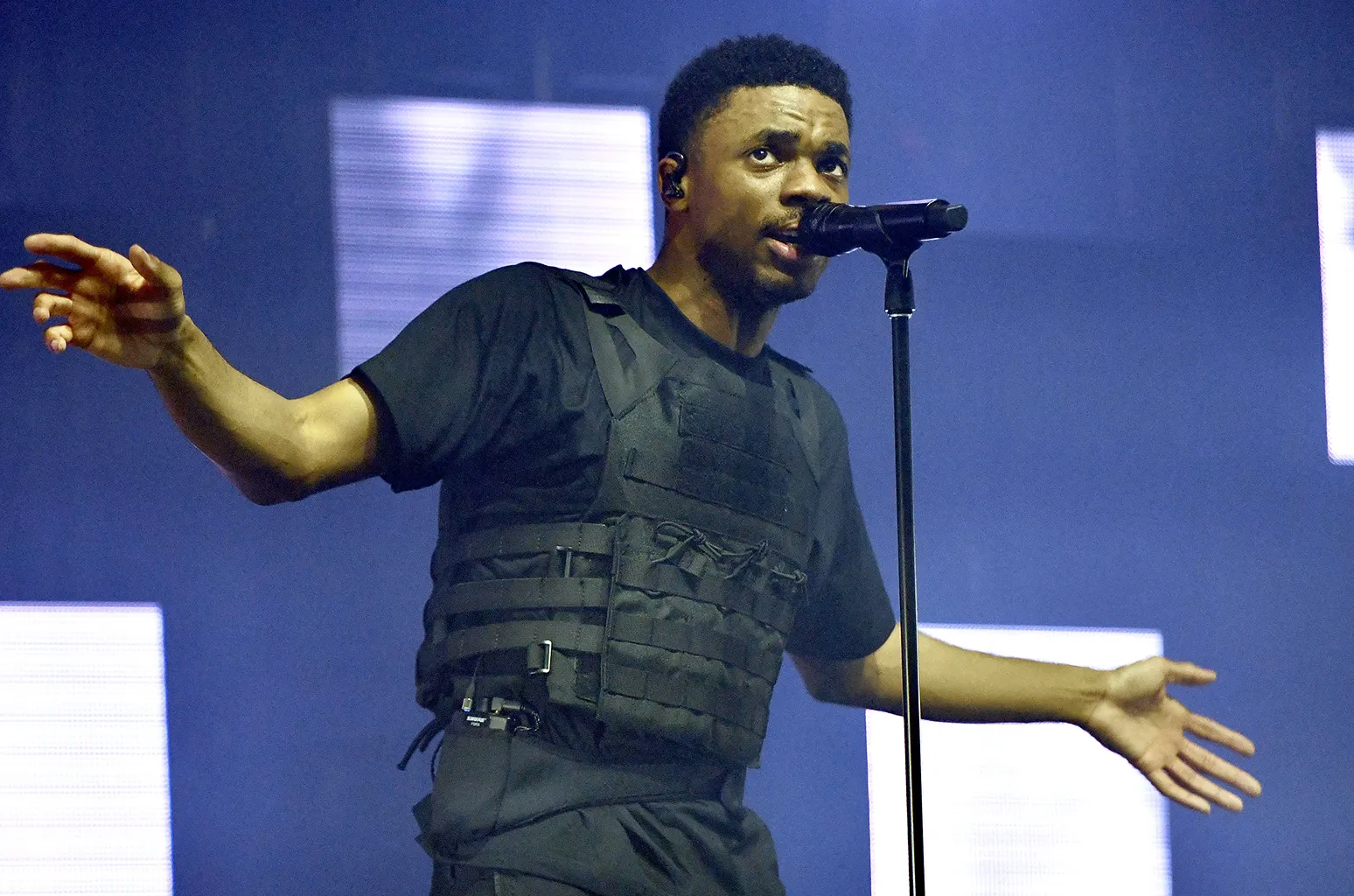 Vince Staples performing on tour