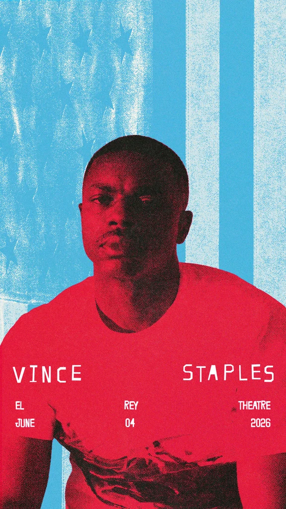 Vince Staples 2026 tour poster